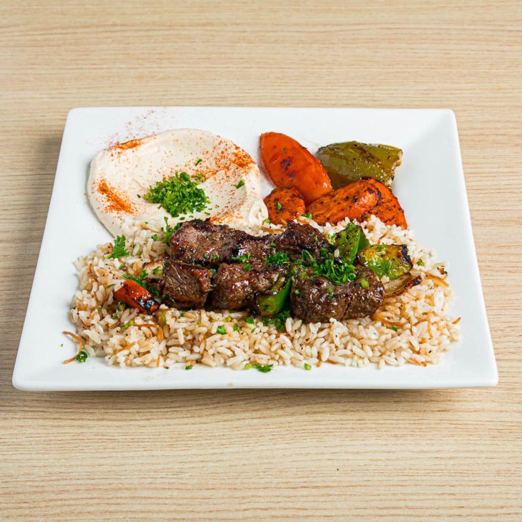 Shish kabob plate